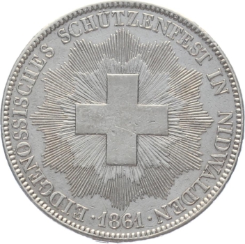 1861 Nidwalden - 5 Franken